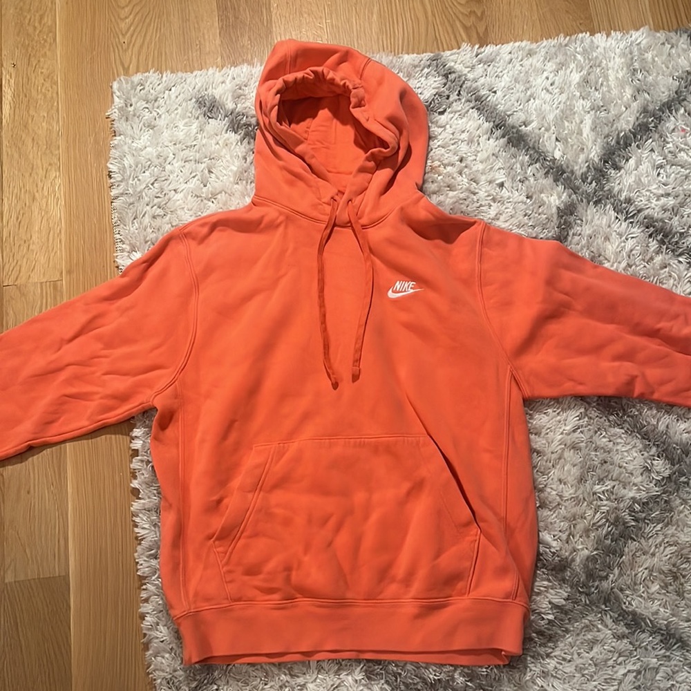 orange nike hoodie